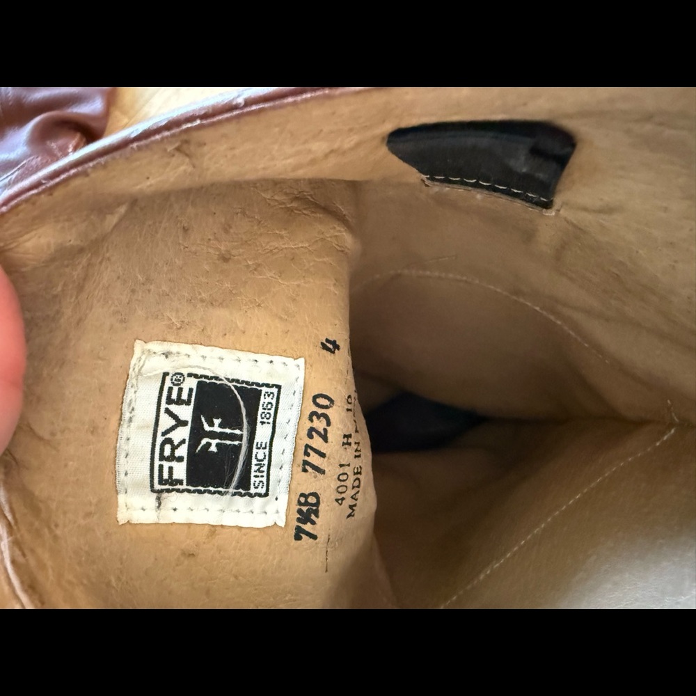 Frye Brown Leather Boots - “Campus Boot” - Women’s Size 7.5 - Picture 6 of 6